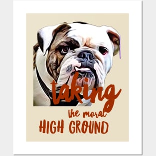 Taking the moral HIGH ground Posters and Art